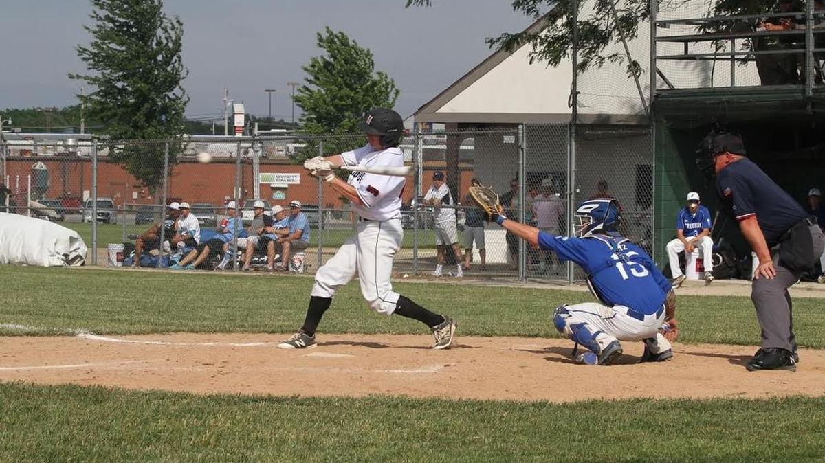 Highland sophomore Brock Troxell gets set to connect for a single in the third inning of the Bulldogs’ 8-6 loss to Freeburg in the semifinals of the Class 3A Highland Regional Wednesday at Glik Park.