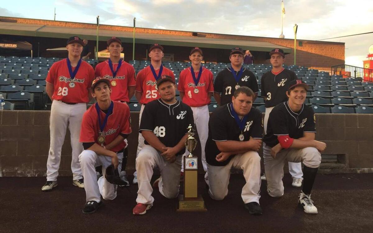 The Highland Junior American Legion Post 439 baseball program was represented by 10 total boys, five from each of its two teams, Junior Legion 1 and Junior Legion 2, in the American Legion Baseball All-Star Game Monday, June 26 at GCS Ballpark in Sauget. The Highland boys helped the Illinois District 22 Junior Legion All Stars defeat their Missouri District 10 Legion counterparts 11-4. The Highland All Stars were, front row from left, Jack Korte, an infielder/pitcher for Highland Junior 2; Dylan Knebel, a catcher/outfielder for Highland Junior 1; Colten Knebel, a third baseman/pitcher for Highland Junior 1; Jonathan Dickman, an outfielder for Highland Junior 1; back row, Paul Kampwerth, an infielder/pitcher for Highland Junior 2; Carter Wiegman, a catcher for Highland Junior 2; Kolby Frey, an infielder for Highland Junior 2; Ben Bruchhauser, a catcher for Highland Junior 2; Ross Spies, an infielder for Highland Junior 1; and Griffin Frahm, an outfielder/pitcher for Highland Junior 1.