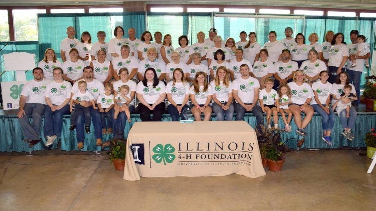 More than 50 members of the Geiger family attended to the Illinois State Fair on Saturday, Aug. 20 to accept the 4-H Family Spirit Award.