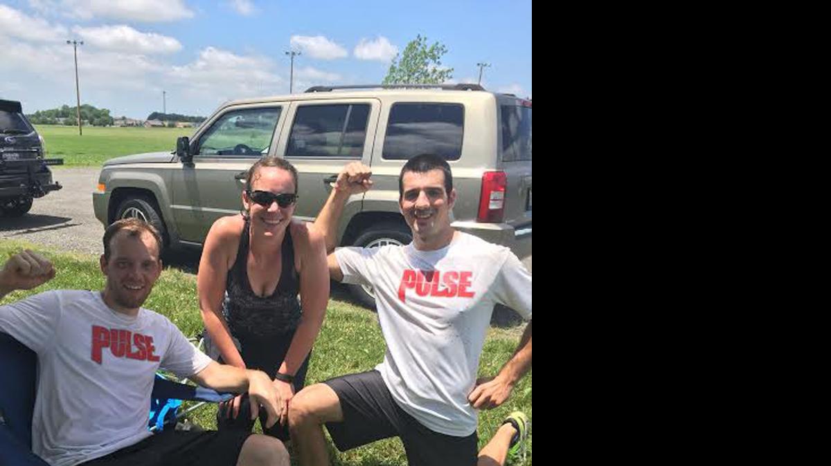 
“Pulse Performance” took third place in Saturday’s Goomna Adventure Race with a team time of 3 hours, 49 minutes. The team is made up of, from left to right, Jeff Weinacht, Allie Zobrist and Robert Zobrist.
