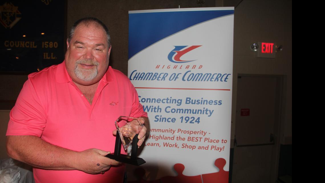 
Lee Rinderer was this year’s Highland Chamber of Commerce recipient of the Bob Hardy Citizen of the Year.
