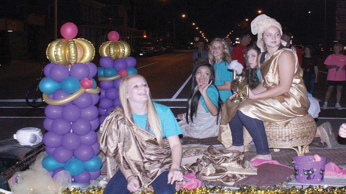 
A float in last year’s Highland High School Homecoming Parade.
