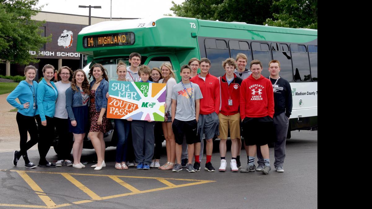 
Madison County students have the opportunity to ride Madison County Transit (MCT) buses for free, all summer long, with the 2015 MCT Summer Youth Pass. This includes new in-town Highland bus.

