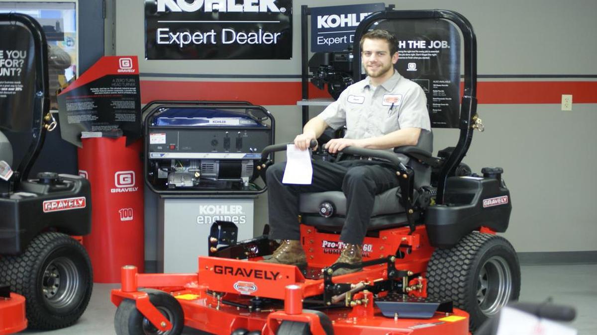 Shaun Horstmann is the new owner of Woodcrest Small Engine and Saw Repair in Highland and he has relocated the business to 705 Broadway.