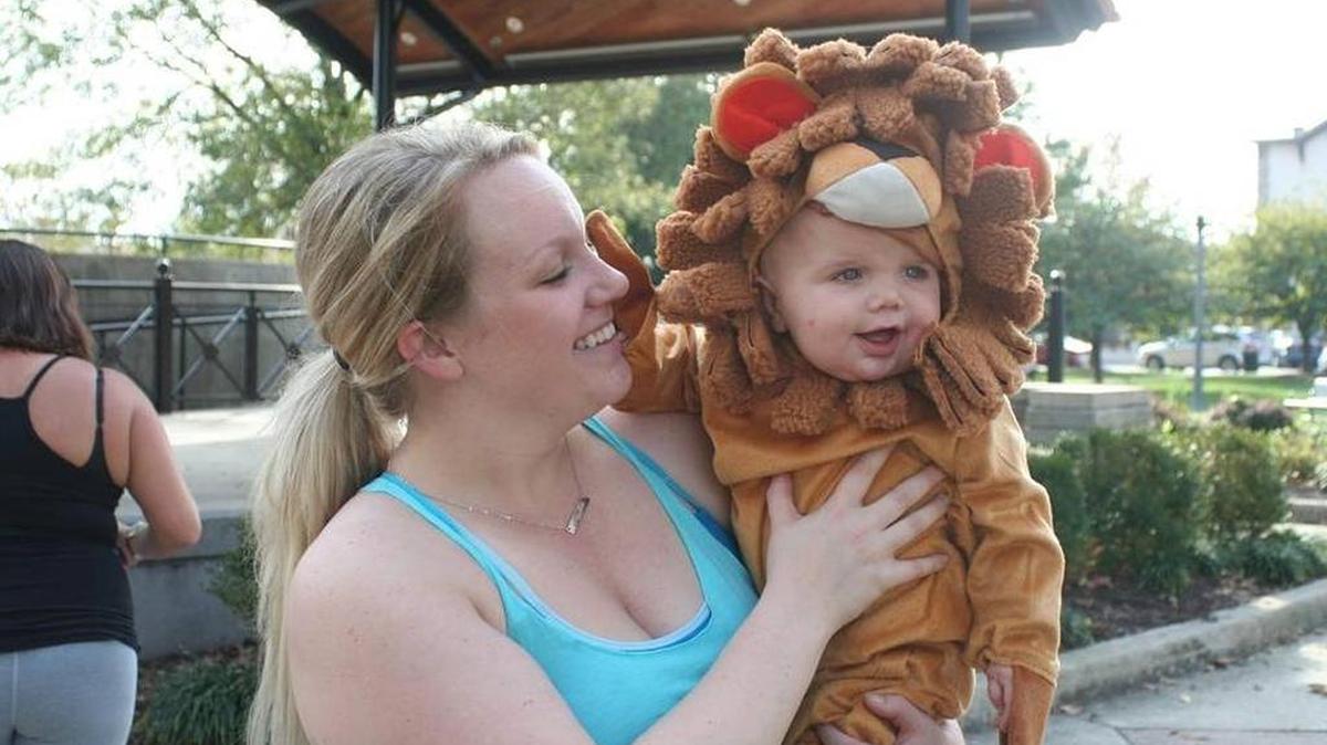 Alex Mitchell dressed like a lion for last year’s Trick-or-Treat Trail in Highland.
