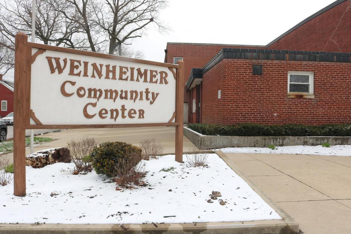The Weinheimer Community Center, located at 1100 Main St. in Highland, Illinois.
