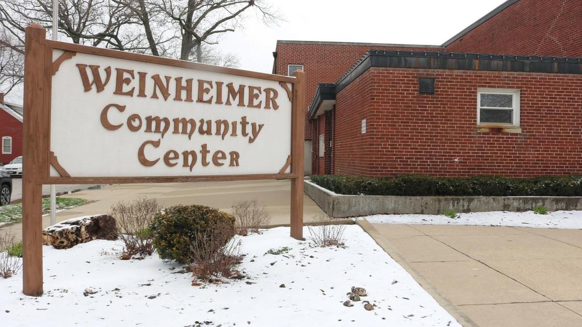 The Weinheimer Community Center, located at 1100 Main St. in Highland, Illinois.