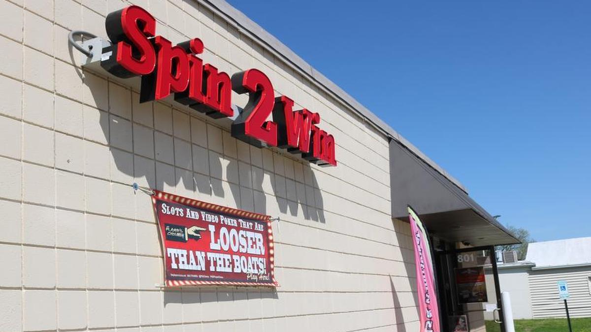 Spin 2 Win 3 Inc., located at 801 Broadway, is one of three gaming parlors located in Highland.