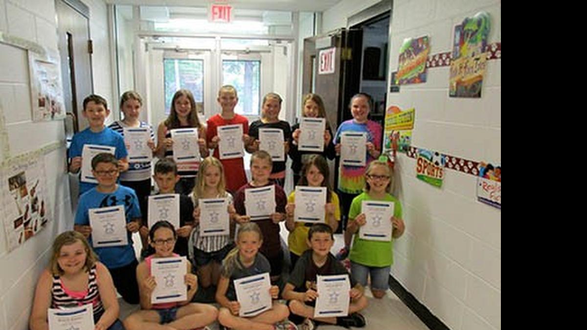 
Grantfork Elementary fourth-grade VIP students for May were, front row from left, Morgan Jarrell, Carolynn Parsons, Cheyenne Choat and Shelton Nevin; middle row, Gage Markus, Tyler Prusa, Riley Mansholt, Colton Prott, Trinity Dresch and Chloe Neumann; back row, Aidan Miller, Grace Hanvey, Madelllynn Trauernicht, Joe Jansen, Kylie Ketchum, Ava Michael and Sydney Seitz. Not pictured are Kyle Hess and Shyana Reckmann.

