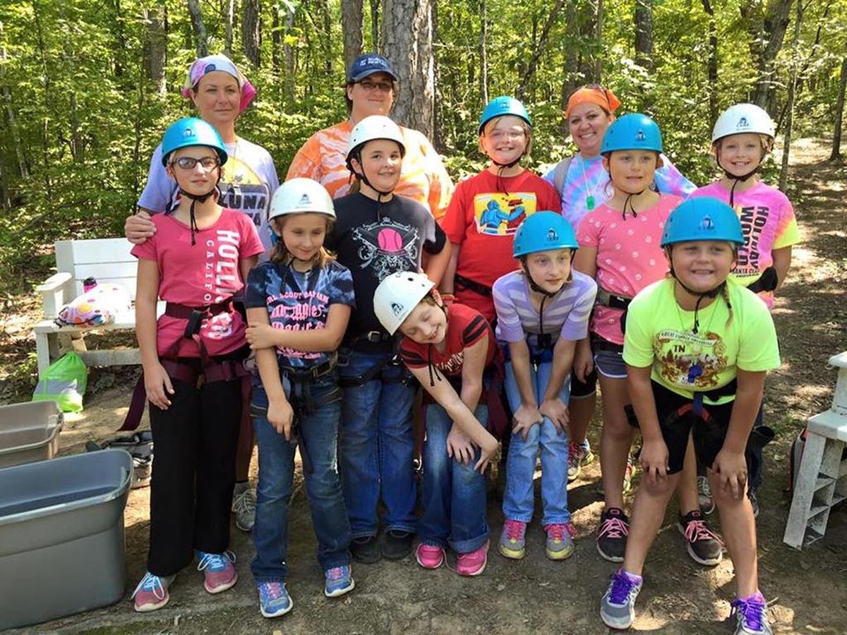 In this file photo, girls in Troop 426 of New Douglas visit Camp Butterfly near Farmington, Missouri, in 2015. The Girl Scouts of Southern Illinois sold the 961-acre camp in October.