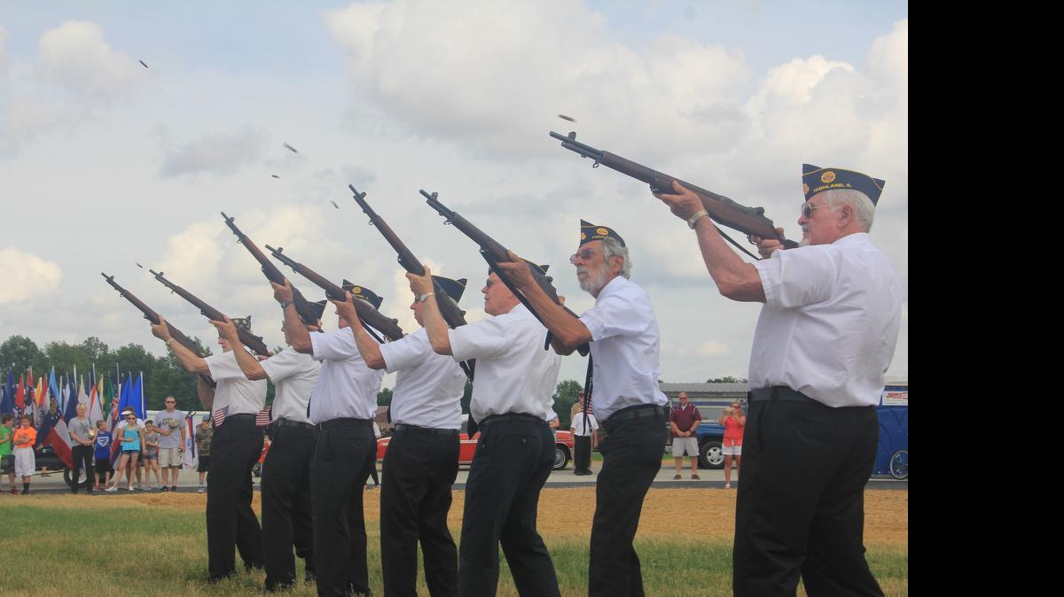 
The Highland American Legion and VFW performed a 21-gun salute at the ceremony.
