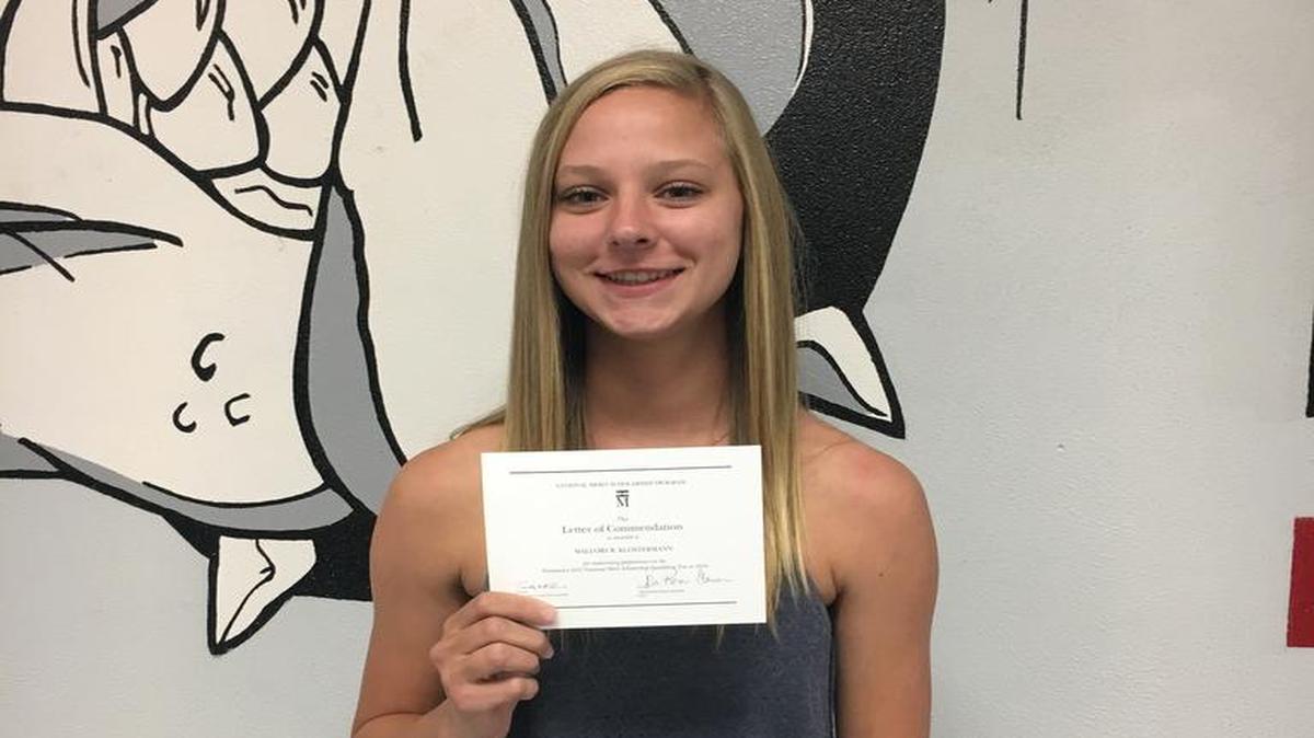 Mallory Klostermann, a student at Highland High School, has been named as a Commended Student in the 2018 National Merit Scholarship Program.