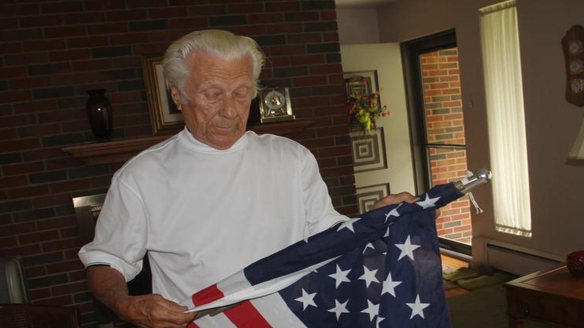 
Will Rozum folds up his flag. The Highland man traveled more than 170,000 miles on water while he was aboard the battleship USS Alabama. 

