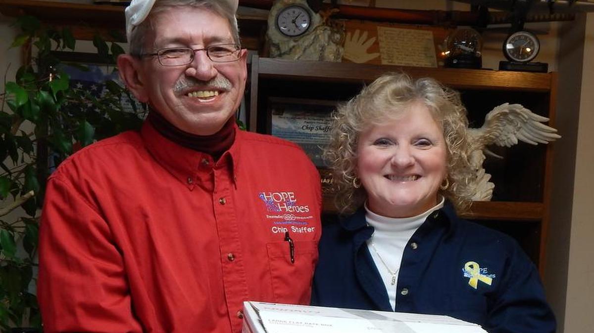 Chip and Fran Shaffer have sent thousands of packages to troops overseas.