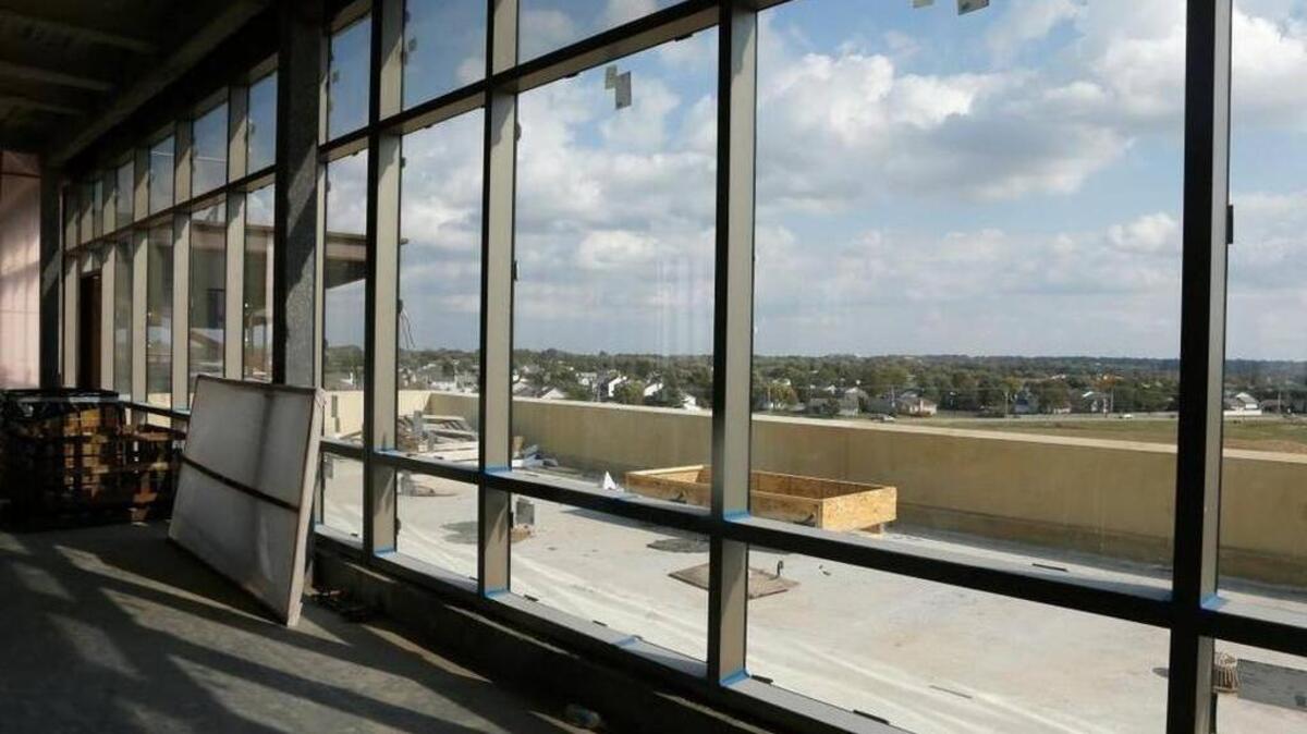 The view from the cafeteria inside new St. Elizabeth's Hospital in O’Fallon.