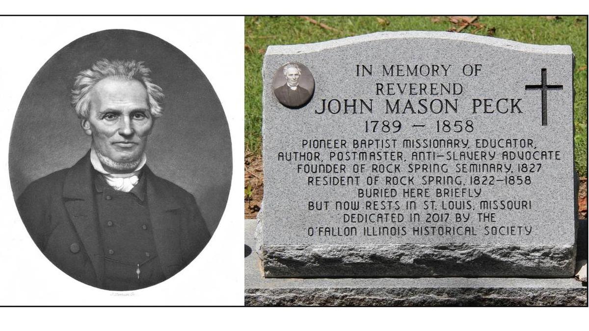 The public is invited to join the O’Fallon Historical Society as its dedicates a marker in memory of the Rev. John Mason Peck on Saturday, Sept. 30 at 2 p.m. at Rock Spring Cemetery in O’Fallon.