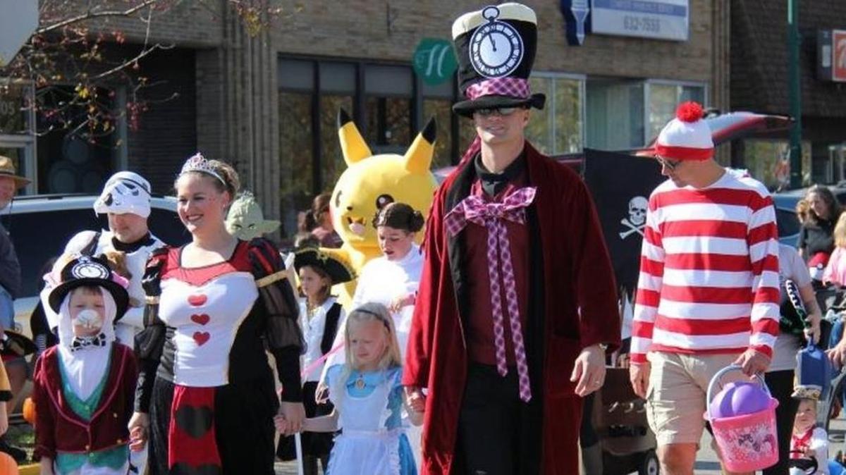 Children and adults dressed up in costume and paraded through the streets of O’Fallon for the Rotary club’s annual Halloween costume parade last year.