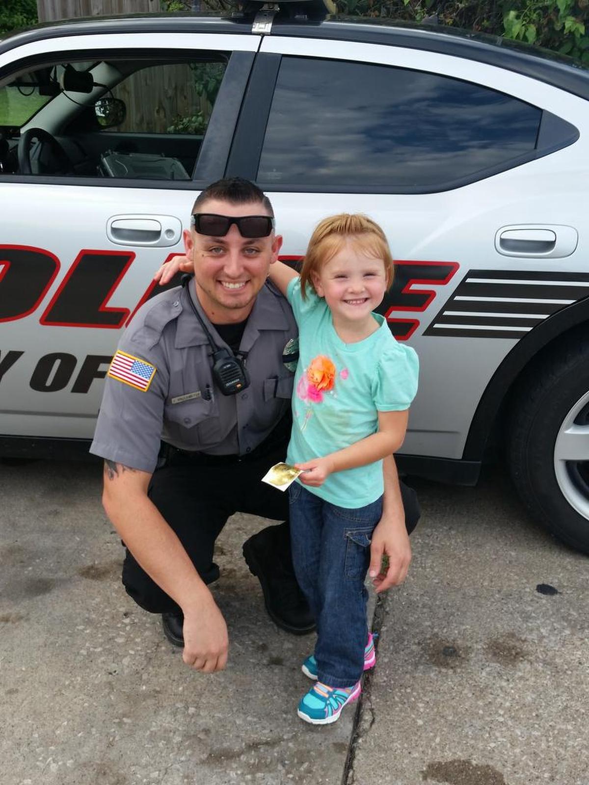 Tinley Kern, then a 4-year-old Shiloh youth, met Chester Police officer James Brockmeyer in September 2016 at a gas station in Chester. A month later, Brockmeyer was killed in the line of duty during a vehicle pursuit.