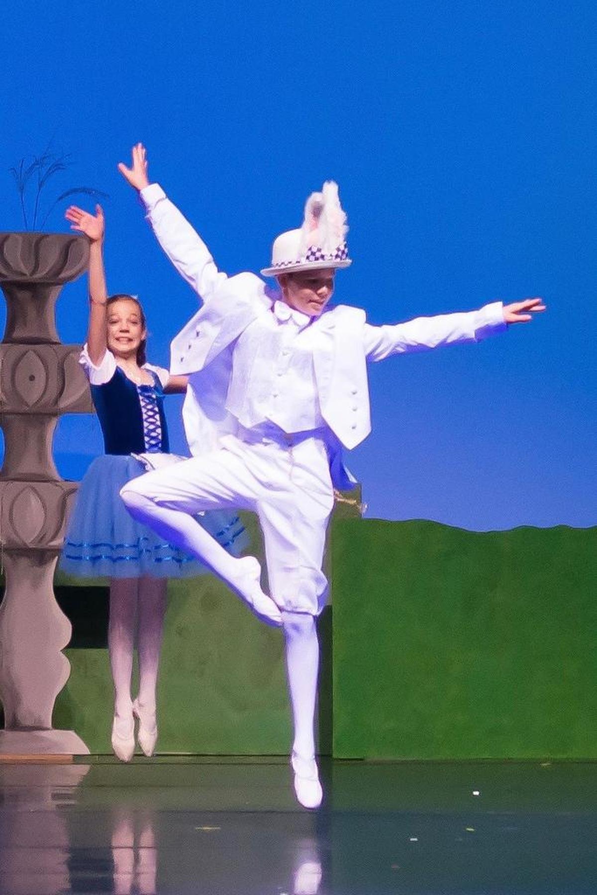 Hayden Gittner in a 2015 dance production.