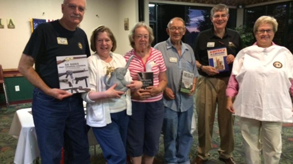Metro-East Pachyderm Presidential Trivia night winners included, from left, John and Mary Grey, Harry and Doris Carthy, Rick Van Etten and Pam Fowl.