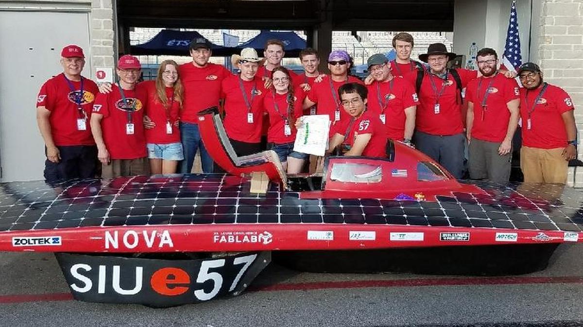 The SIUE Solar Car team finished in the top 10 at the Formula Sun Grand Prix (FSGP) held July 2-8 in Austin, Texas.
