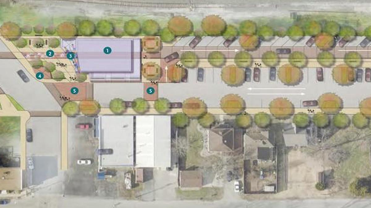O’Fallon residents have given their input on design plans, shown here, for a new downtown plaza and the city is nearing moving on to the next stage in the project, which is part of the city’s Destination O’Fallon initiative.