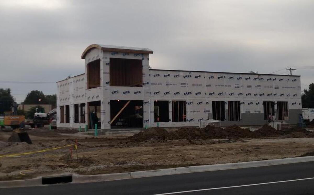 What soon will be a MedExpress urgent care center at 1711 W. U.S. 50 in O’Fallon is taking shape.