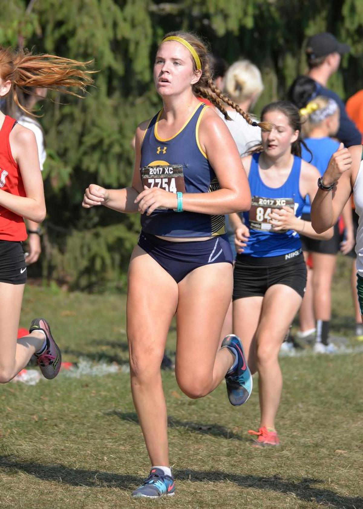 Kylie James during a September 2017 O’Fallon High School Cross Country competition.