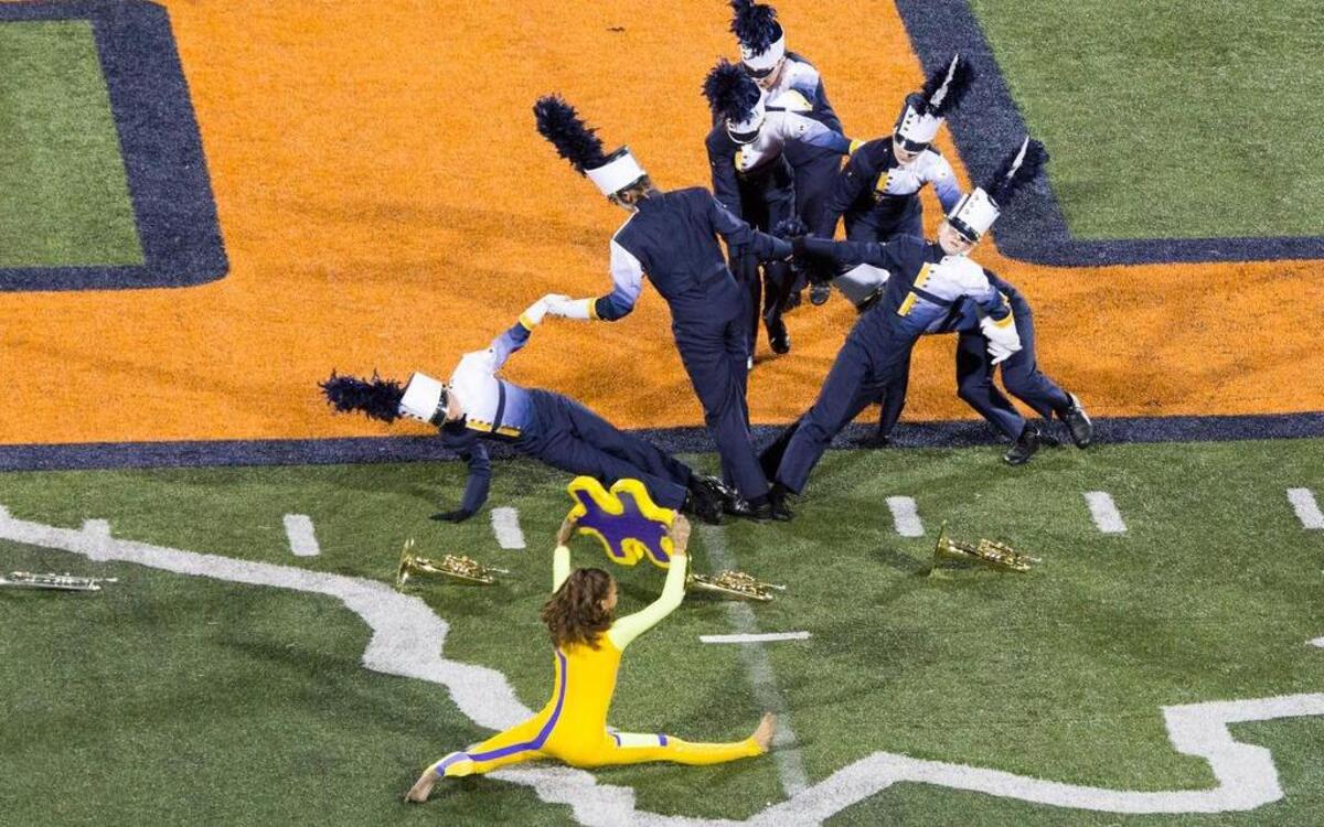 The O’Fallon Marching Panthers attended the University of Illinois Marching Championships on Oct. 15 and came home with the Governor’s Trophy.