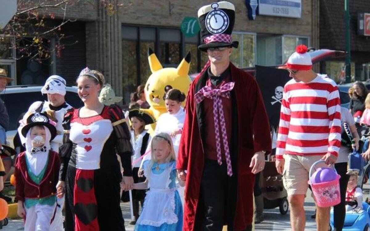 Children and adults dressed up in costume and paraded through the streets of O’Fallon for the Rotary club’s annual Halloween costume parade.