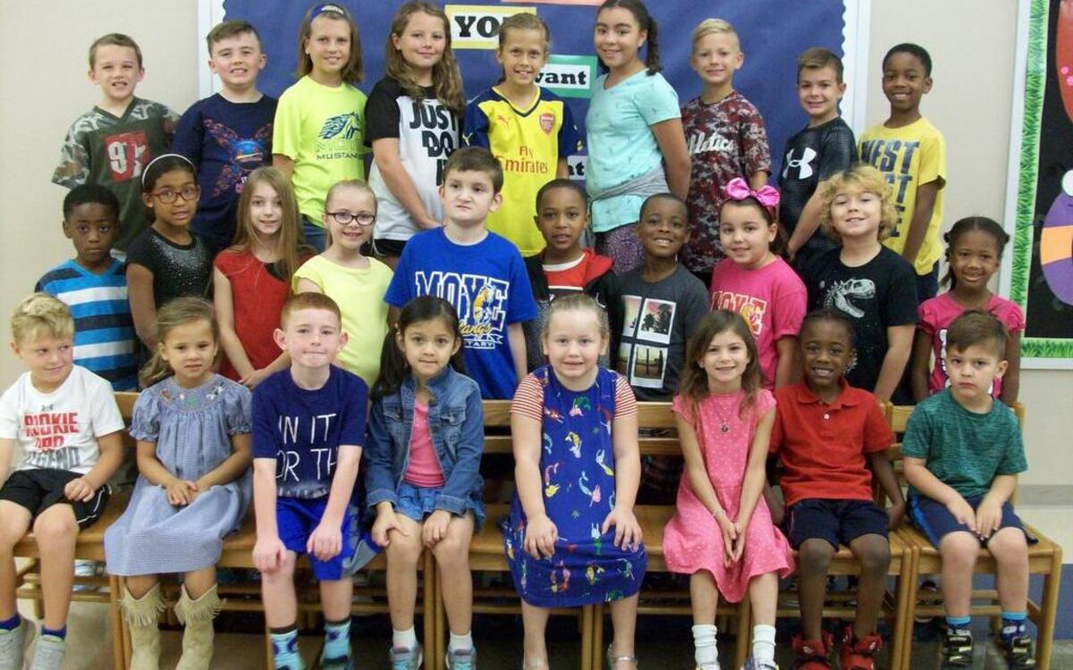 O’Fallon District 90 Delores Moye Elementary students received the September word of the month — respect — earns them the Character Education award. Camden Krausz, Anna McDougle, Ryker Cadotte, Angelo Bennett, Grady Martie, Avery Heavens, Caroline Gramling, Emersyn English, Stella Robins, Brandon Willie, Laura Wilczak, Nate Davis, J'Shaun Morris, Olivia Ferdinandsen, Kayla Williams, Jayden Bowen, Nayt Sova, Jaya Williams, Scott Stoelzle, Carson Nix, Paige Hundley, Shelby Guthrie, Claire Nieroda, Lorelei McDaniel, Logan Kampmann, Elijah Story, Gavin Underwood, Trent Ganger and Noah Higgins.