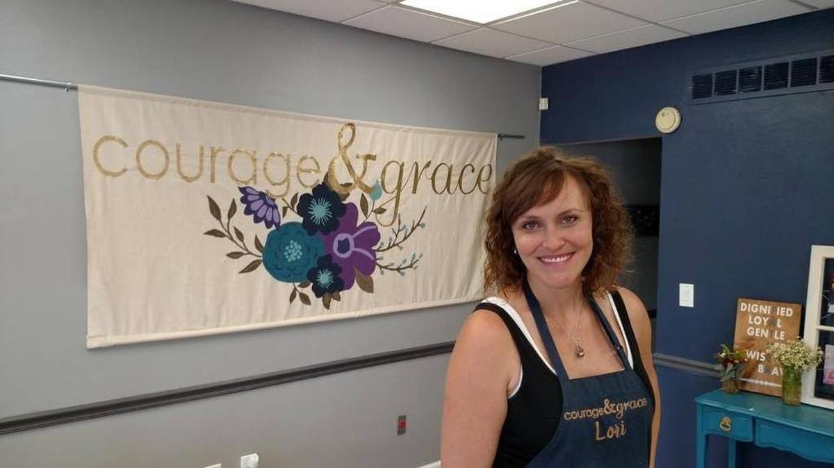 Lori Lambeth is co-owner of Courage & Grace in O’Fallon.