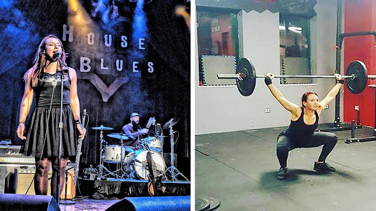 Courtney King is a singer in the band “Slow Down Scarlett,” and she is also a CrossFit Trainer.