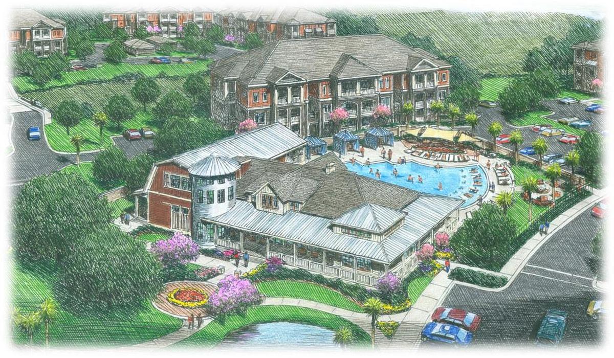 An Impact Strategies contracting graphic concept plan for a new housing development titled “The Savannah,” may be coming soon to the village of Shiloh off of Cross Street, just south of Memorial Hospital East in Shiloh, across the street from Tamarack Lane. The plan calls for a total of 343 units and amnemities like a lake, boathouse, fitness trail, pool and clubhouse.