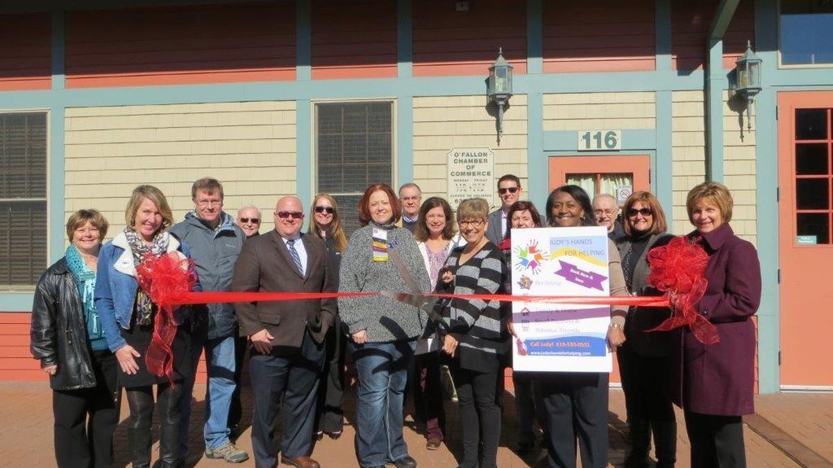 O’Fallon-Shiloh Chamber of Commerce holds ribbon cutting celebration for new business to the area, Judy’s Hands for Helping. The chamber office is located at 116 E. First St. in O’Fallon.