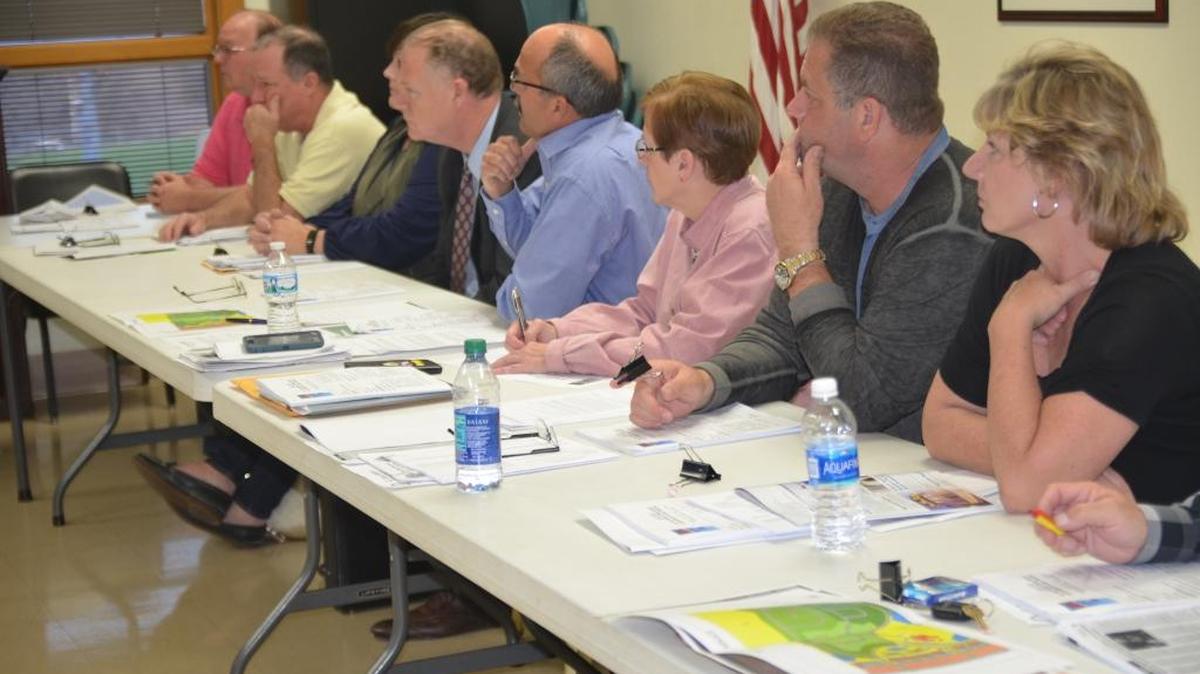 Village Board of Trustees at a recent meeting.