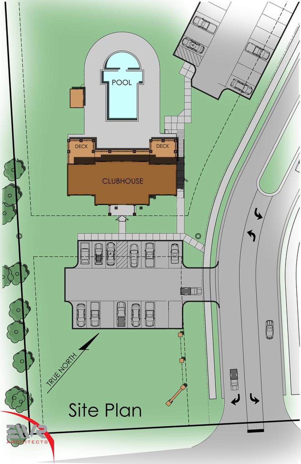 Developers for the Summit of Shiloh housing development off Lebanon Avenue on the 169-acre old Heitman farm tract, break ground in the spring for the EWR Architects designed pool and two-level clubhouse to be provided to homeowners as an amenity, according to Ryan Florek, of Archview Developers LLC.