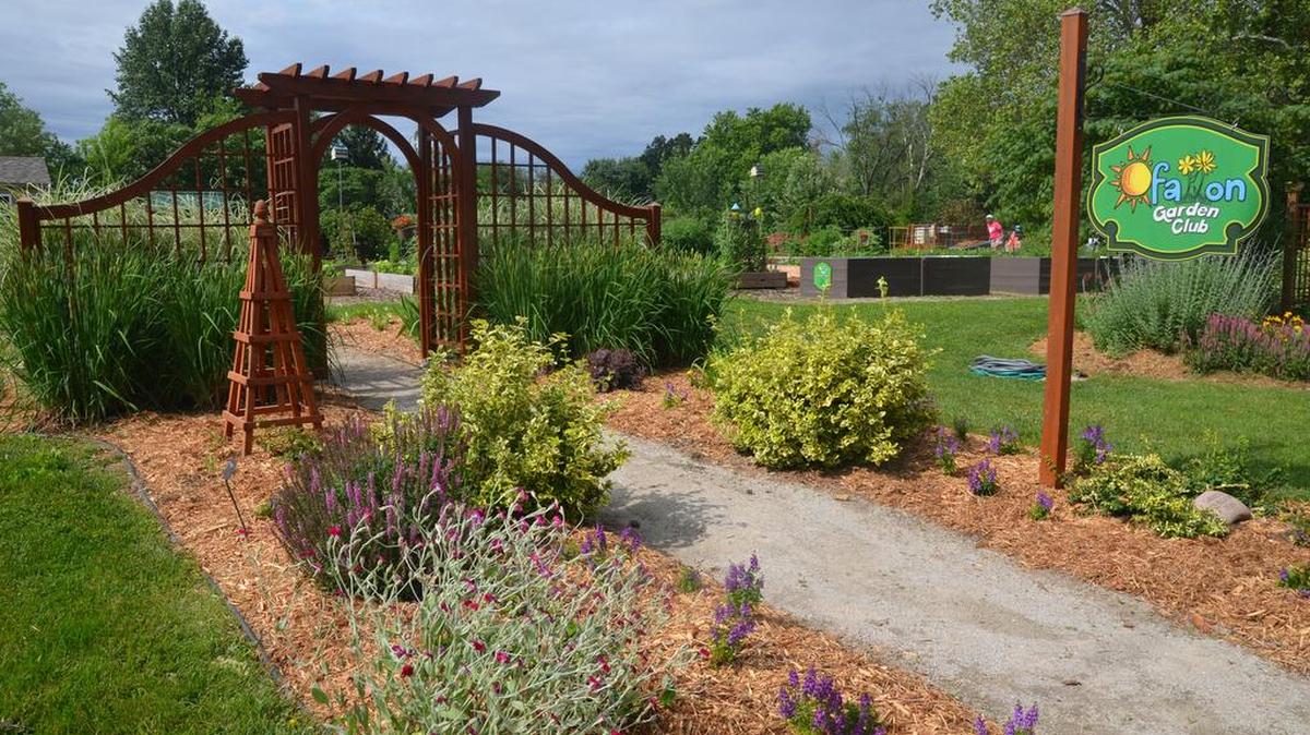 O’Fallon Community Garden entrance.