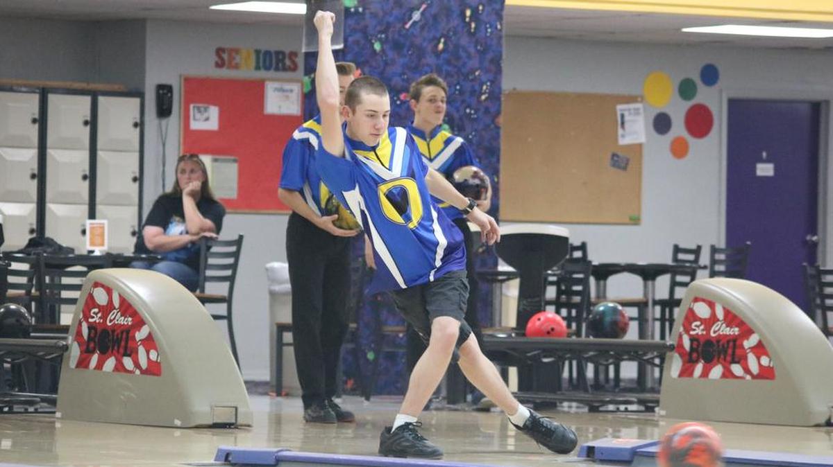 O’Fallon bowler Ryan Komm fired a perfect 300 game to help lead the JV Panthers to a home win over Alton Thursday, Dec. 7 at St. Clair Bowl.