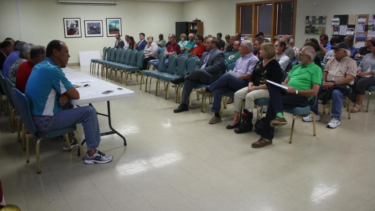 Over 40 people attended the Shiloh board meeting Tuesday, Sept. 5, 2017 at the Shiloh Senior Center.