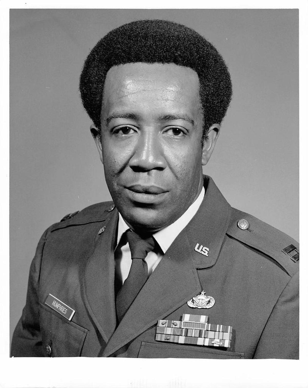 Retired U.S. Air Force Col. Horace Humphries Jr. in the early 1970s when he help the rank of USAF captain.