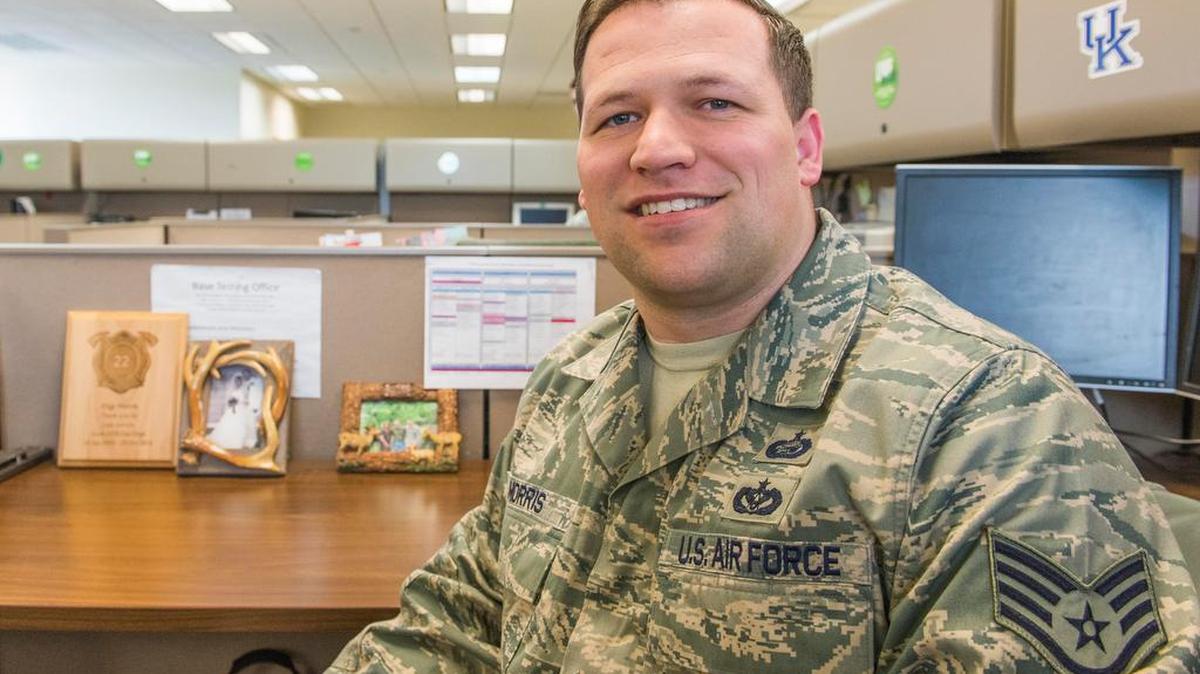 Staff Sgt. Benjamin Morris, 375th Security Forces Squadron, is this week’s “Showcase on ICE.” Morris, a unit training manager, is responsible for the upgrade and ancillary training for over 200 personnel. He schedules formal training, end of course exams and processes his unit's training records. His program is the best in the wing at 100 percent. Morris also led fundraising efforts for the NCO induction ceremony, raising more than $2,000.