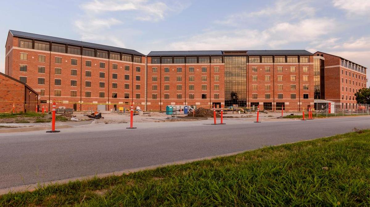 The new Visitor’s Quarters being built at Scott Air Force base is scheduled to be open in January.