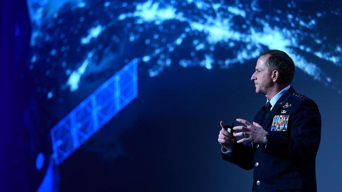 Air Force Chief of Staff Gen. David L. Goldfein gives his “Air Force Update,” at the Air Force Association Air Warfare Symposium March 2 in Orlando, Fla.