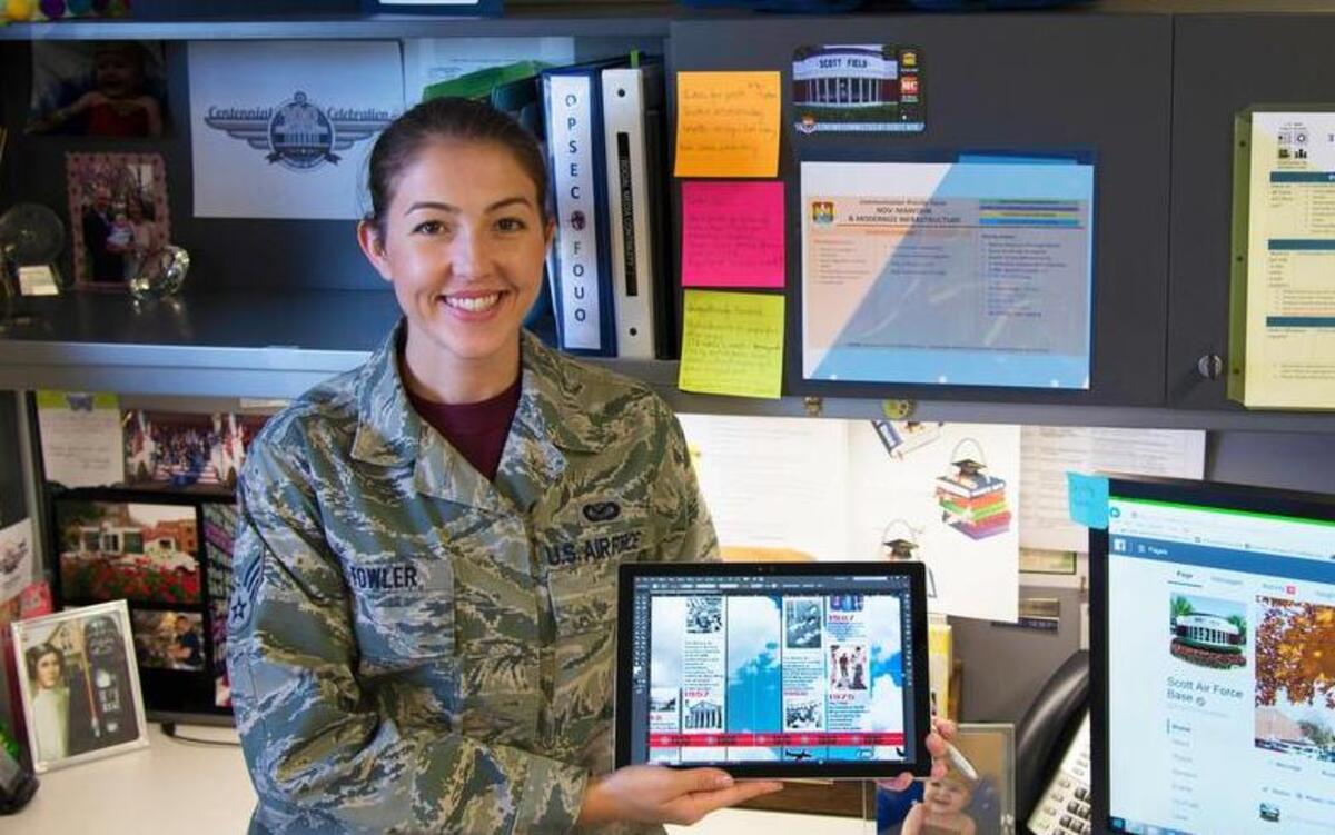 Senior Airman Erica Fowler, 375th Public Affairs, is this week’s “Showcase on ICE.” Fowler serves as the wing’s social media manager, overseeing Scott Air Force Base’s Facebook and Twitter platforms, along with the wing commander’s Facebook presence. Under her oversight, Scott’s Facebook’s has grown 34 percent since January to nearly 50,000. With the proactive involvement of the wing commander, the commander’s Facebook page has grown 60 percent, and remains one of the few in the entire Air Force for command leaders. In addition, she is responsible for the Operational Security of 34 Scott-related social media accounts and ensures compliance and training requirements are met for 36 page administrators. During a recent wing support team meeting conducted via the Integrated Delivery System, she identified a deficiency for Public Affairs and developed the solution within days. One of the results was a new PA Toolkit for the base community that serves as a one-stop linkable document for PA products, forms, emails, formats, contacts and guidance on various public affairs products and services. She also develops unique graphics and has been responsible for the overhaul updating of the Scott AFB Newcomer’s Guide, while assisting in Media Engagement and Community Relations projects.