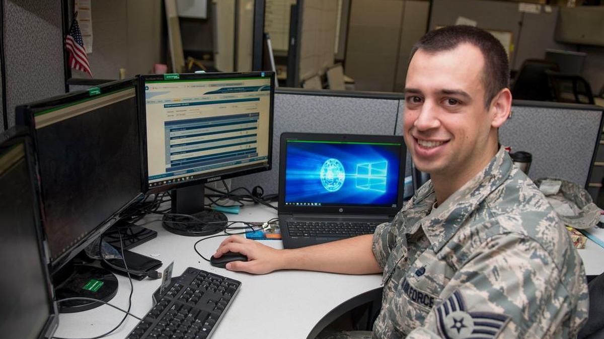 Staff Sgt. Evan Gerth, 375th Communications Support Squadron application developer supervisor, is this week’s “Showcase on ICE.”