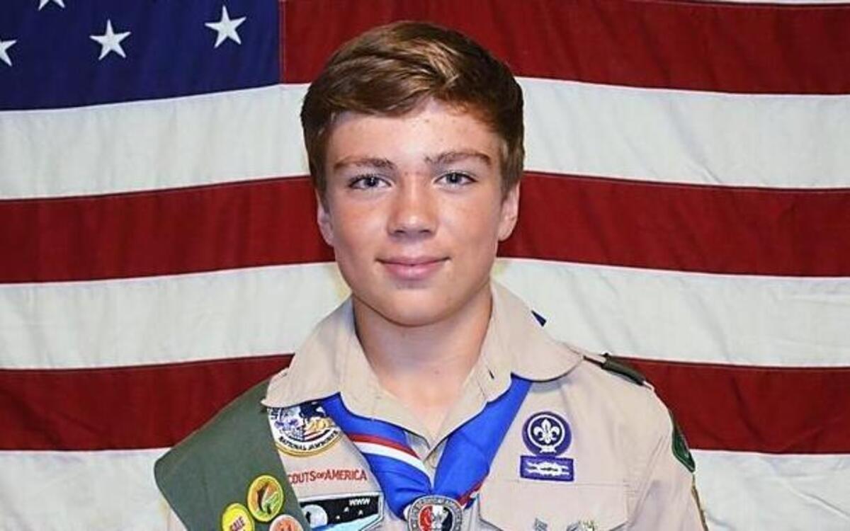 David Polaski received his Eagle Scout badge Aug. 28 at the Scott Hut at Scott AFB. Polaski’s Eagle Scout project was improvements to the Scott Lake Area and Family Camp.