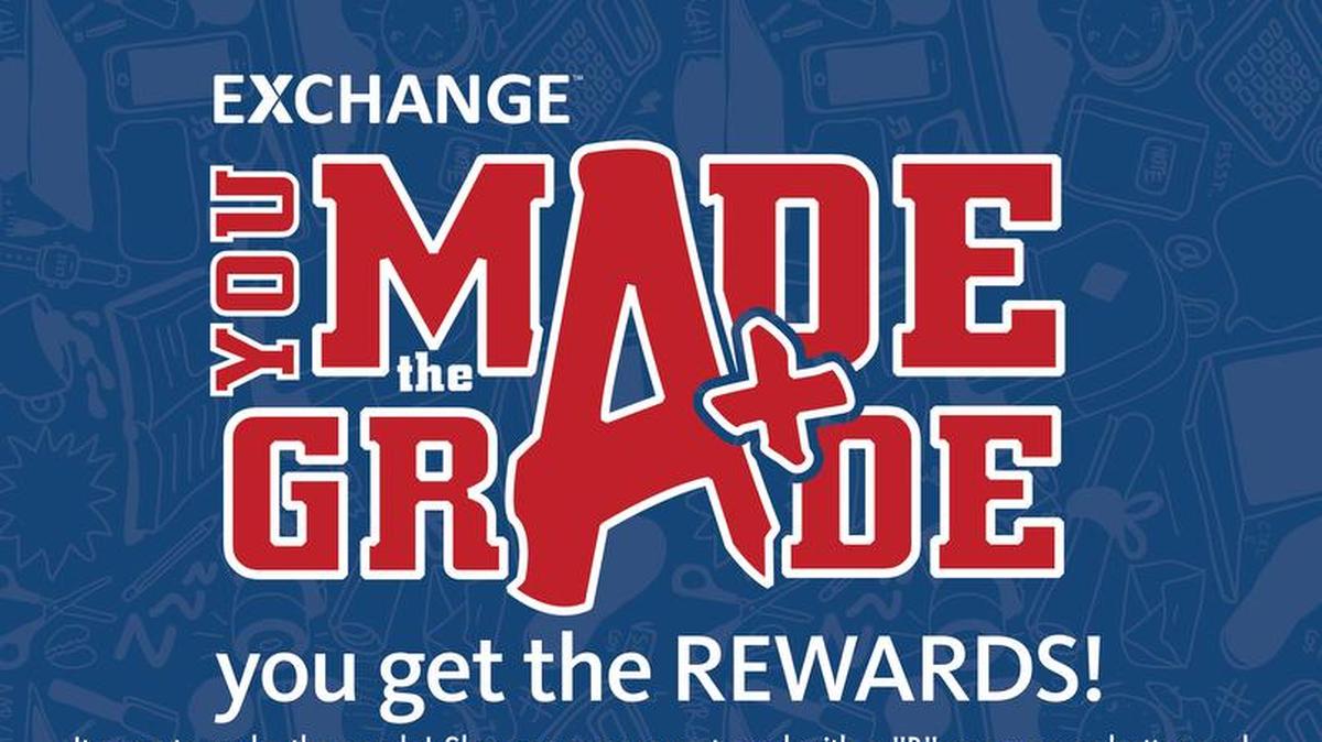 The Army & Air Force Exchange Service’s You Made the Grade program is rewarding Scott AFB students who excel in the classroom during the 2018-19 school year.