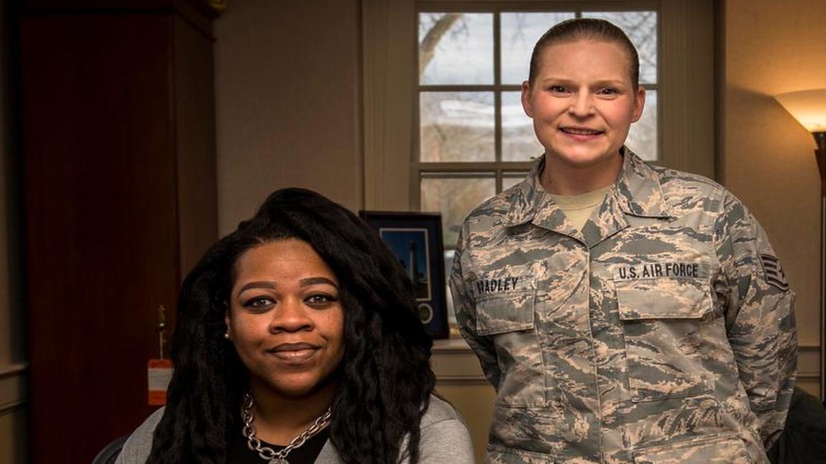 Staff Sgt. Erin Bradley and Jacquetta Gray-Brown, 375th Air Mobility Wing Equal Opportunity Office, are this week’s “Showcase on ICE” team. They volunteered to test a new Equal Employment Opportunity process to shorten the average complaint processing time from 430 days to 120. The first “test” complaint recently concluded in 75 days at a potential cost savings of $55,000 and received a “well done” from Air Force Civilian Appellate Review Office. Gray-Brown handled the case, so Bradley took on additional teaching and briefing tasks so that she could concentrate on resolving the complaint. Their teamwork and attention to detail ensured that the Equal Opportunity office passed two by-law inspections with no deficiencies. They are the reason EO recently received the Inspector General “Team Appreciaton” certificate.