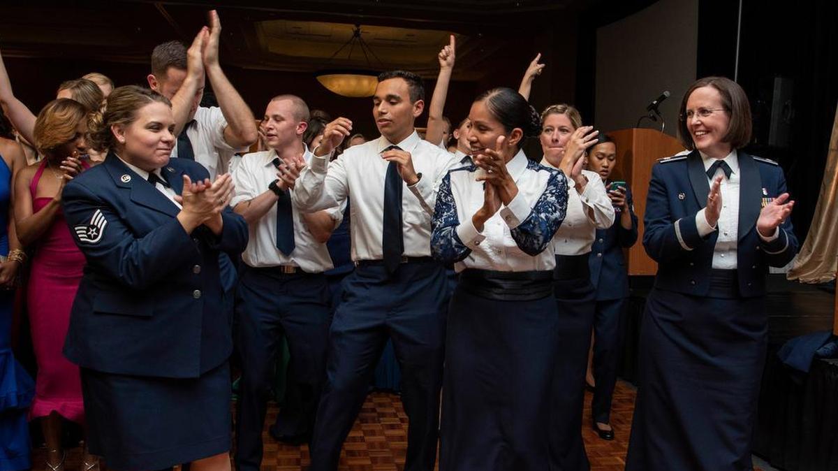 It was a full crowd as more than 750 Team Scott and civic leaders came together to celebrate the Air Force’s 71st Birthday, which was held at the Regency Conference Center in O’Fallon. The theme for the evening was “Together We Lift,” which focused on the support that mission partners and the community provide to accomplish Rapid Global Mobility for the nation. Photo by Senior Airman Melissa Estevez